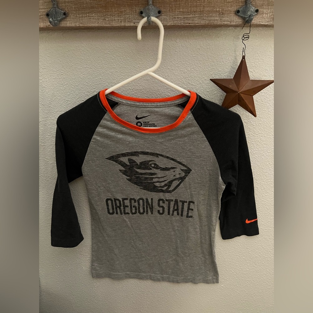 Oregon State Beavers Women’s 3/4 Sleeve Shirt Nike Medium